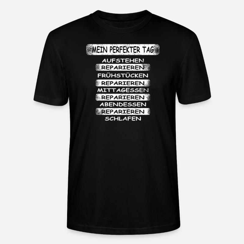 Heimwerker Geschenkidee Handwerker - Stanley/Stella Unisex Bio-T-Shirt CRAFTER - Schwarz