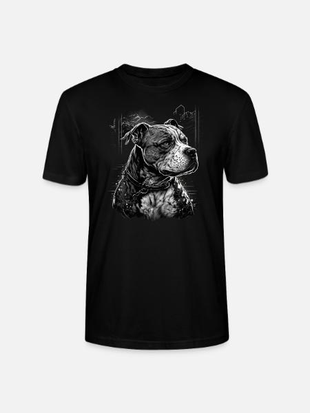 American Staffordshire Terrier - T-shirt bio CRAFTER Stanley Stella Unisexe - noir