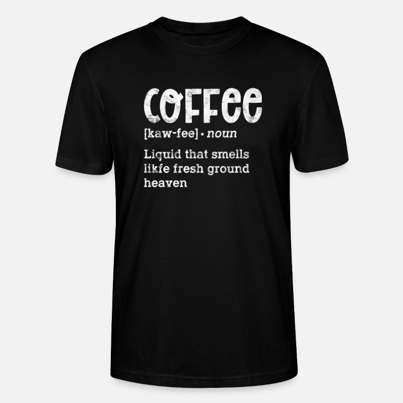 Kaffee - Stanley/Stella Unisex Bio-T-Shirt CRAFTER - Schwarz