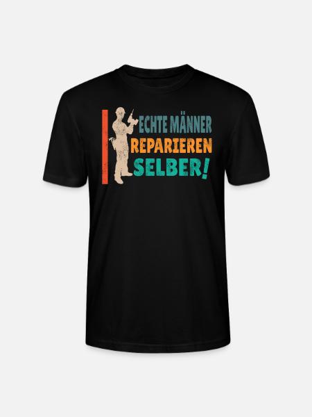 Heimwerker Geschenkidee Handwerker - Stanley/Stella Unisex Bio-T-Shirt CRAFTER - Schwarz