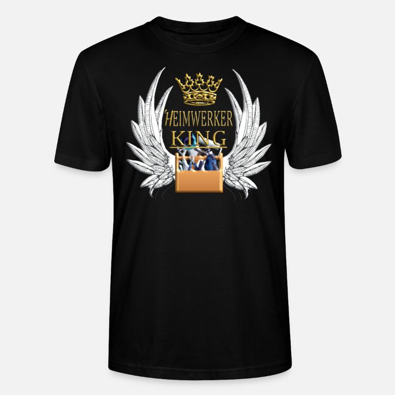 Heimwerker Geschenkidee Handwerker - Stanley/Stella Unisex Bio-T-Shirt CRAFTER - Schwarz