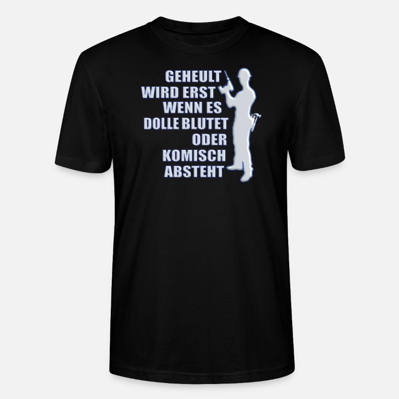 Heimwerker Geschenkidee Handwerker - Stanley/Stella Unisex Bio-T-Shirt CRAFTER - Schwarz
