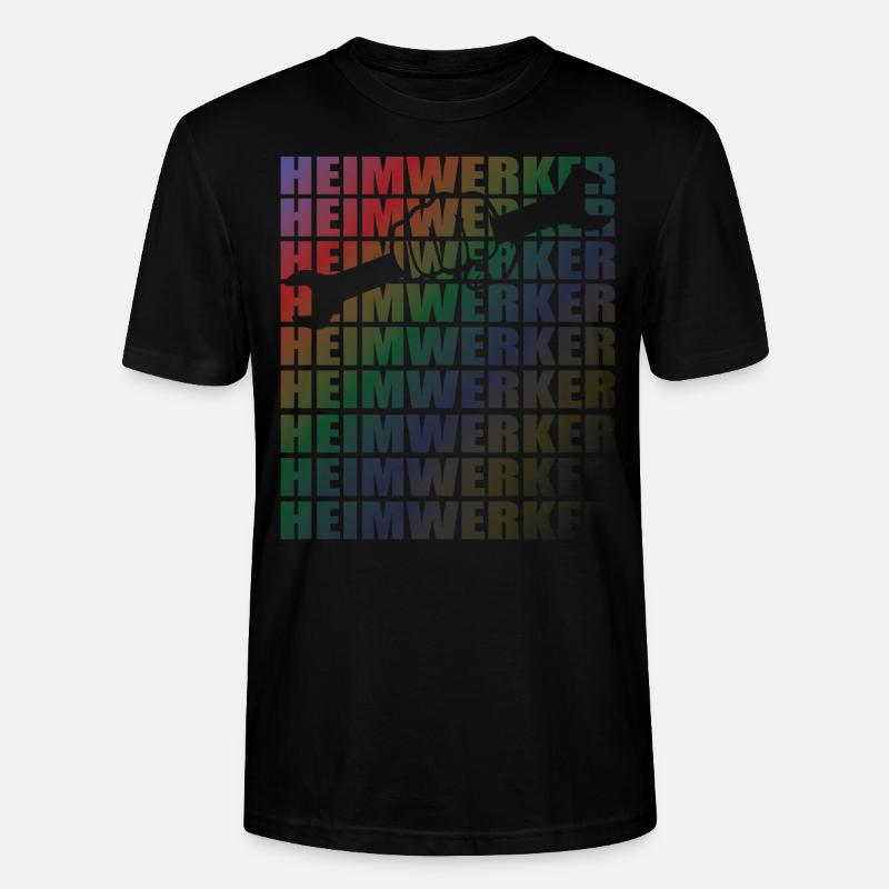 Heimwerker Geschenkidee Handwerker - Stanley/Stella Unisex Bio-T-Shirt CRAFTER - Schwarz