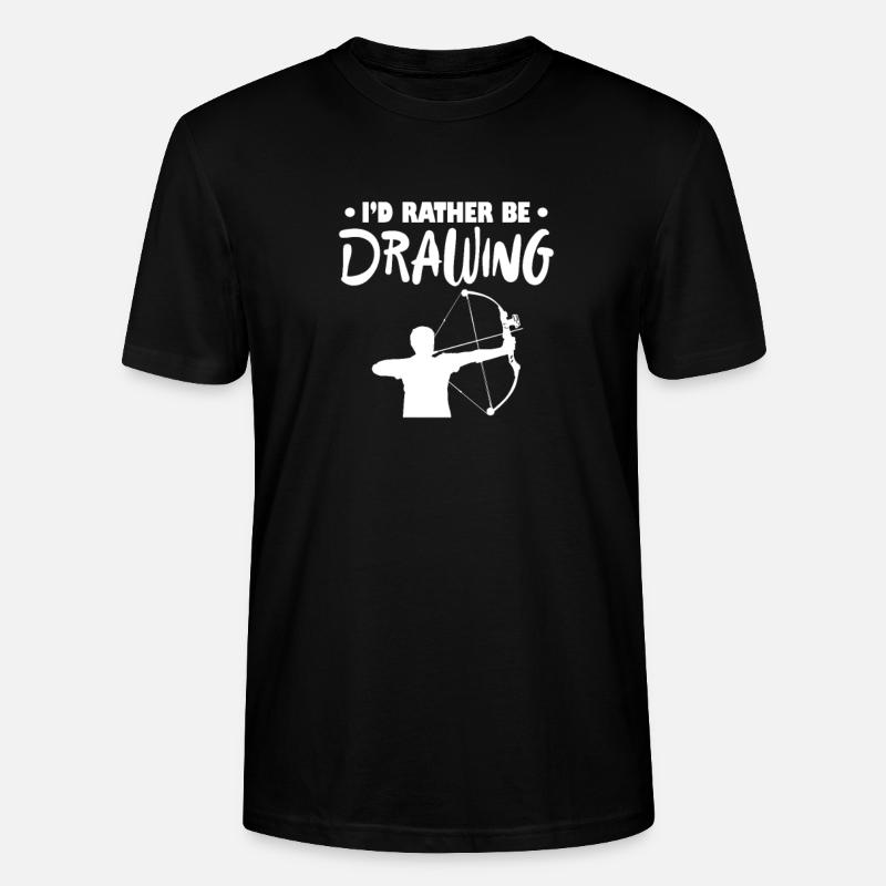 Bogenschiessen - Stanley/Stella Unisex Bio-T-Shirt CRAFTER - Schwarz