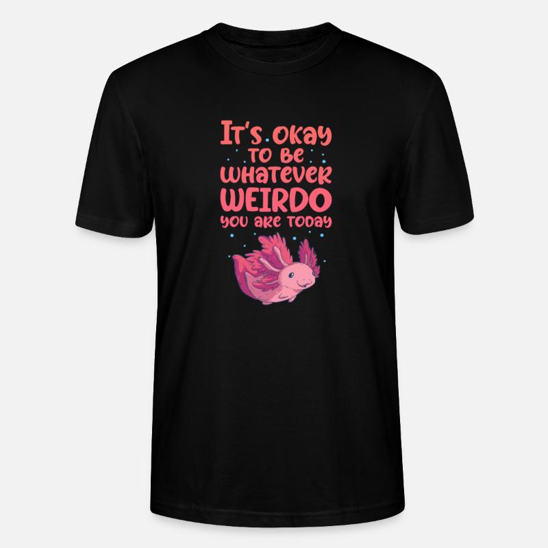Axolotl - Stanley/Stella Unisex Bio-T-Shirt CRAFTER - Schwarz