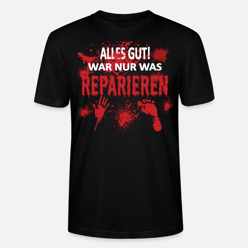 Heimwerker Geschenkidee Handwerker - Stanley/Stella Unisex Bio-T-Shirt CRAFTER - Schwarz