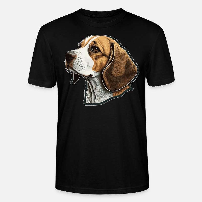 Beagle - Stanley/Stella Unisex Bio-T-Shirt CRAFTER - Schwarz