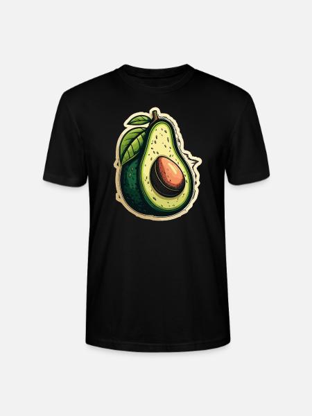 Avocado - Stanley/Stella CRAFTER Unisex Organic T-Shirt - black