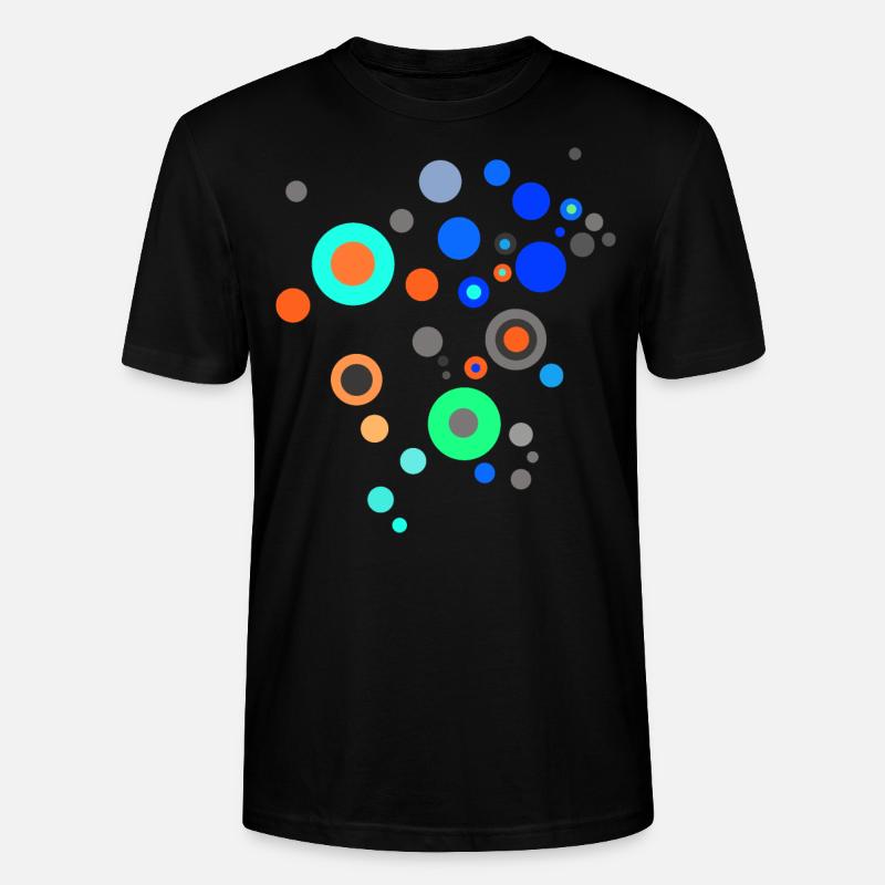 Scifi Punkte Muster Design - Stanley/Stella Unisex Bio-T-Shirt CRAFTER - Schwarz