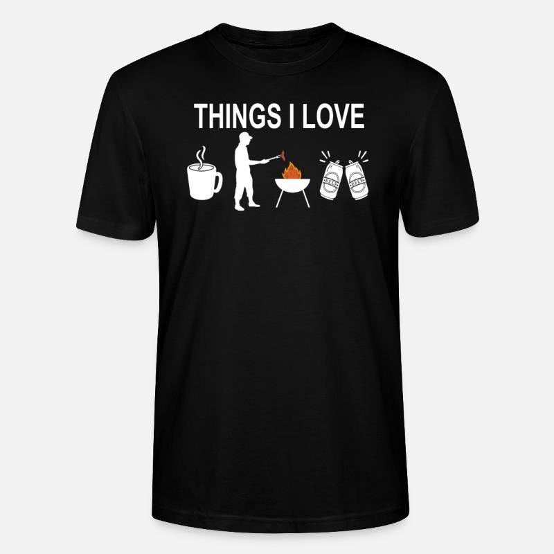 Grillen und Camper Geschenkidee - Stanley/Stella Unisex Bio-T-Shirt CRAFTER - Schwarz
