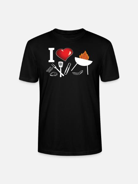 Barbecuing and Camper Gift Idea - Stanley/Stella CRAFTER Unisex Organic T-Shirt - black