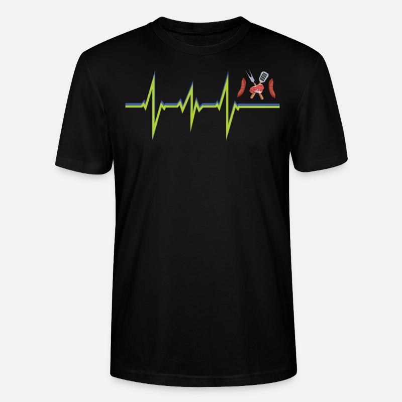 Grillen und Camper Geschenkidee - Stanley/Stella Unisex Bio-T-Shirt CRAFTER - Schwarz
