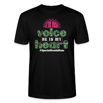 Inclusion Awareness Diversity handicap - Stanley/Stella CRAFTER Unisex Organic T-Shirt - black - Front - Alina (178cm) & Michal (187cm)