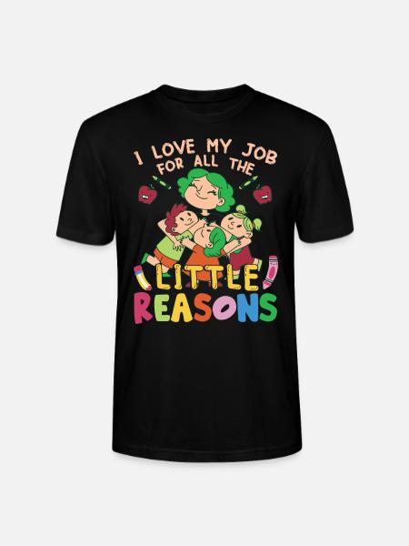 Jeg elsker mit job af alle de små grunde - Stanley Stella CRAFTER unisex økologisk-T-shirt - sort