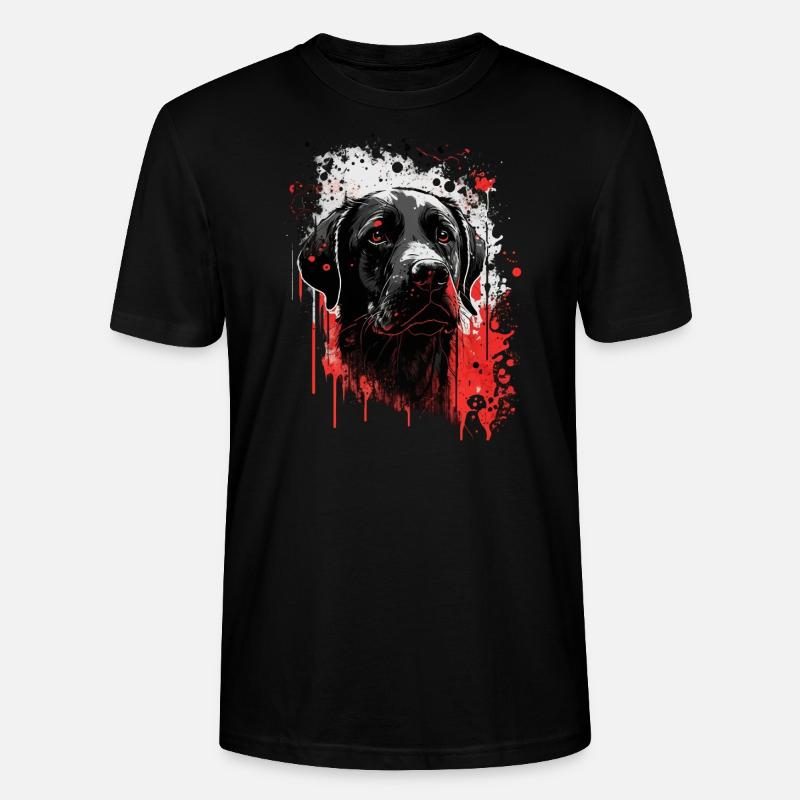 Labrador - Stanley/Stella Unisex Bio-T-Shirt CRAFTER - Schwarz