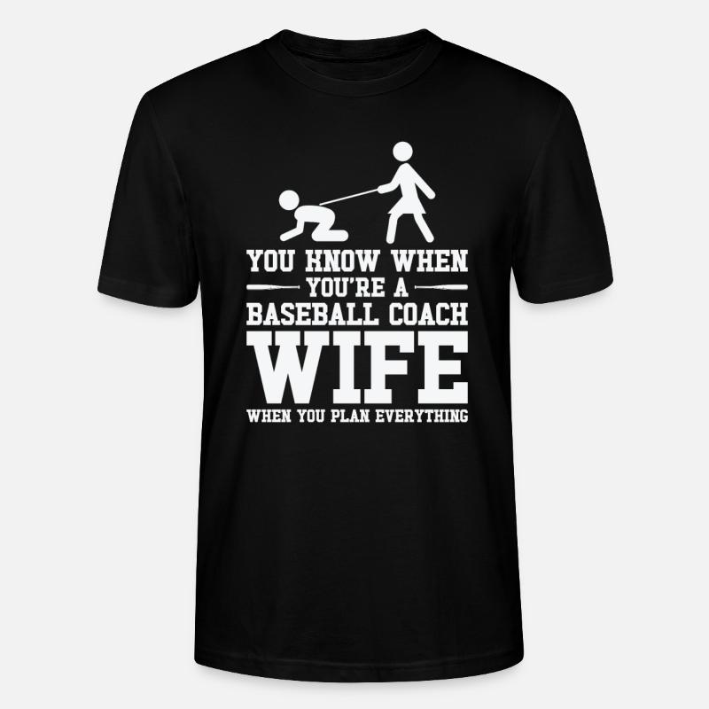Baseball-Trainerin Ehefrau Berufstätige Mutter - Stanley/Stella Unisex Bio-T-Shirt CRAFTER - Schwarz