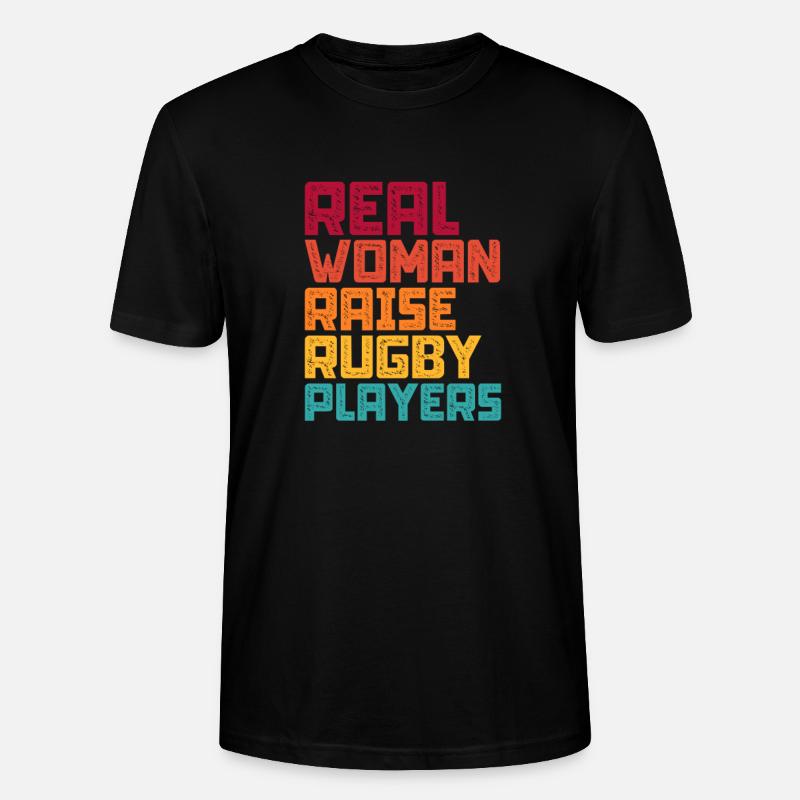 Rugby - Stanley/Stella Unisex Bio-T-Shirt CRAFTER - Schwarz