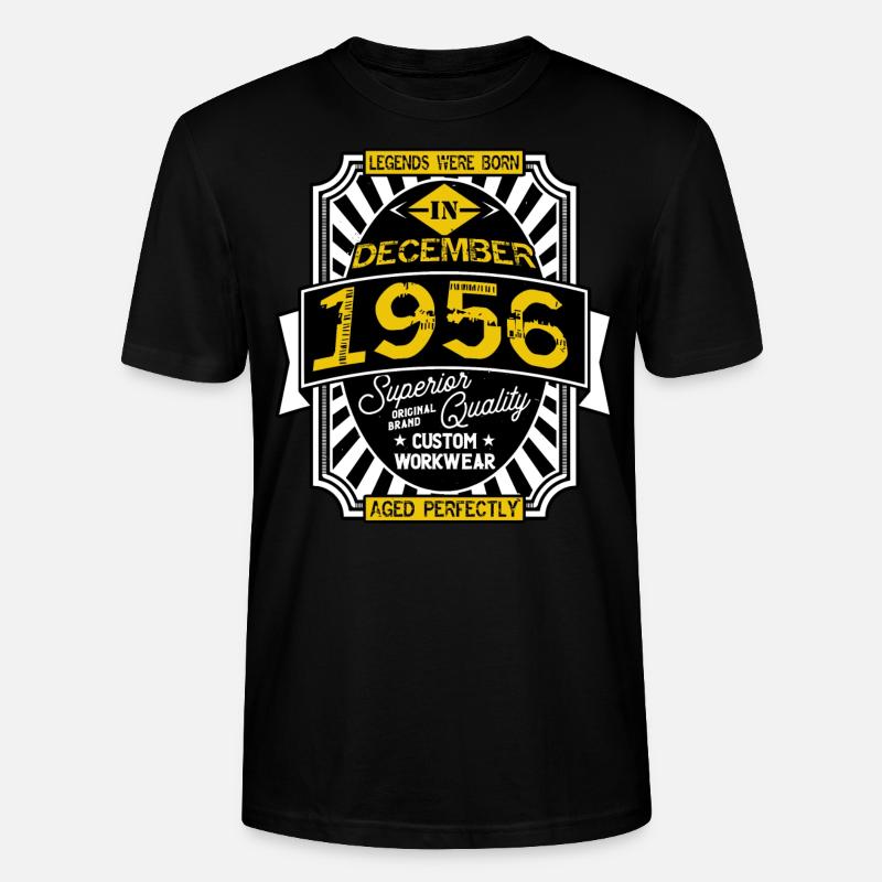 1956 DEZEMBER - Stanley/Stella Unisex Bio-T-Shirt CRAFTER - Schwarz