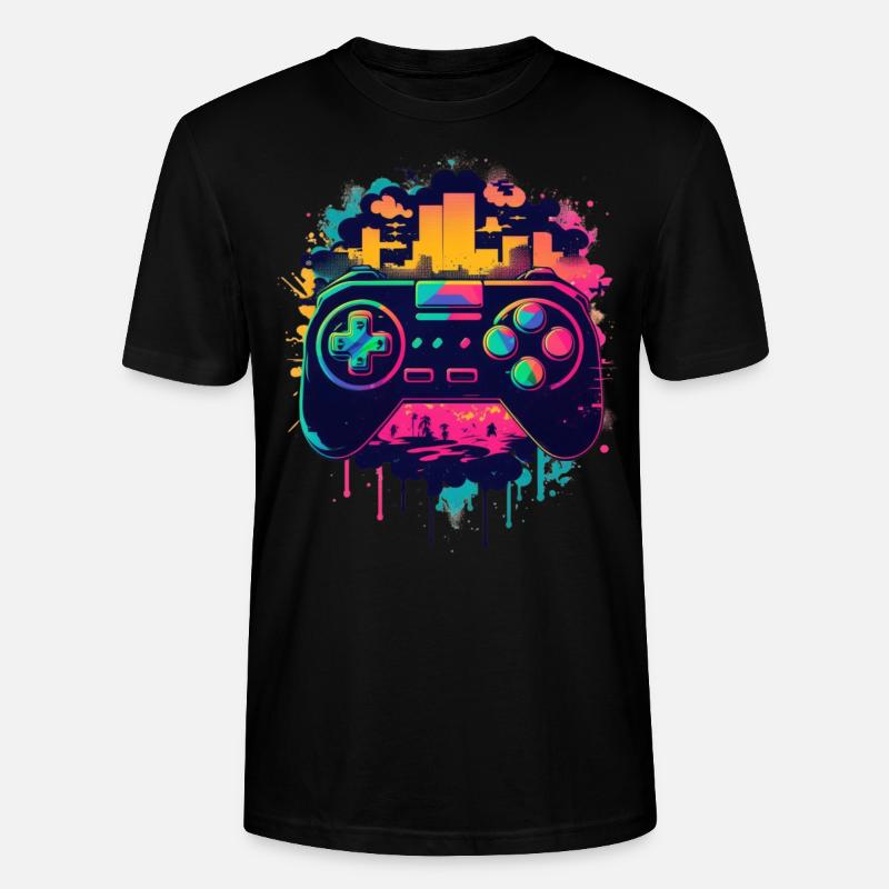 Console de jeu - T-shirt bio CRAFTER Stanley Stella Unisexe - noir