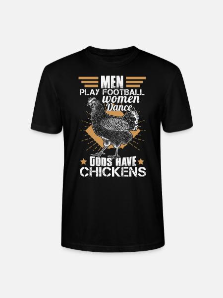 Gods Have Chickens - Stanley/Stella CRAFTER Unisex Organic T-Shirt - black