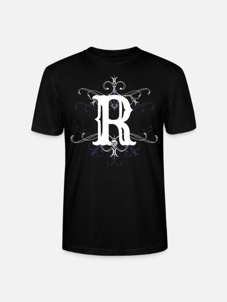 Letter R (R) - Stanley/Stella CRAFTER Unisex Organic T-Shirt - black