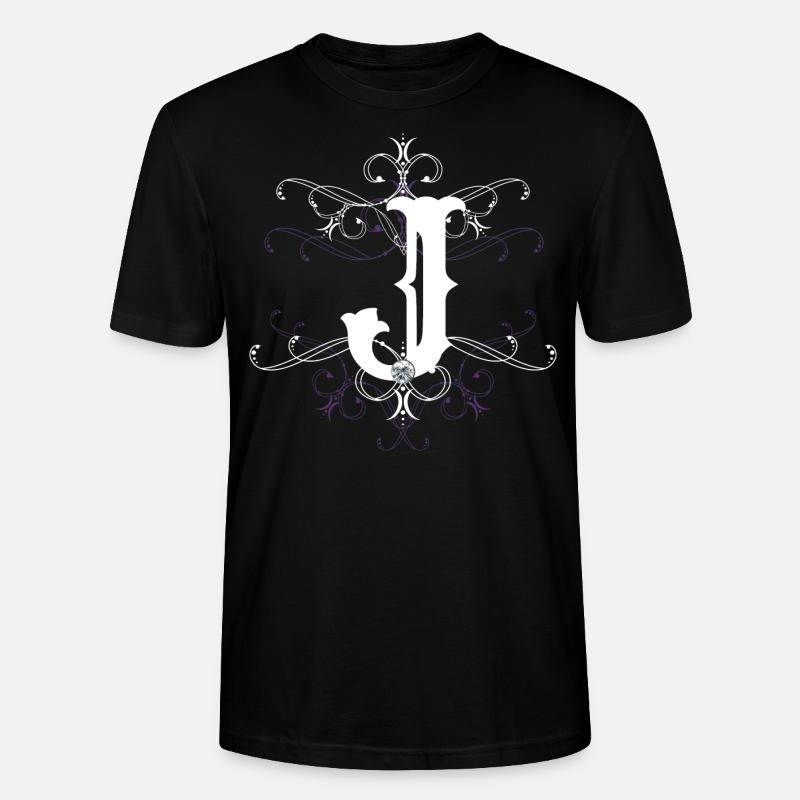 Buchstabe J Buchstabe-J - Stanley/Stella Unisex Bio-T-Shirt CRAFTER - Schwarz