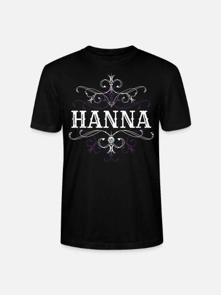 Hanna Surname First name personalized - Stanley/Stella CRAFTER Unisex Organic T-Shirt - black