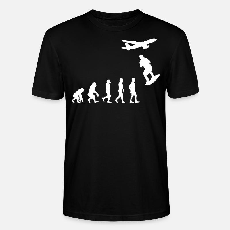 Skysurf Parachutisme Parachutisme Evolution - T-shirt bio CRAFTER Stanley Stella Unisexe - noir