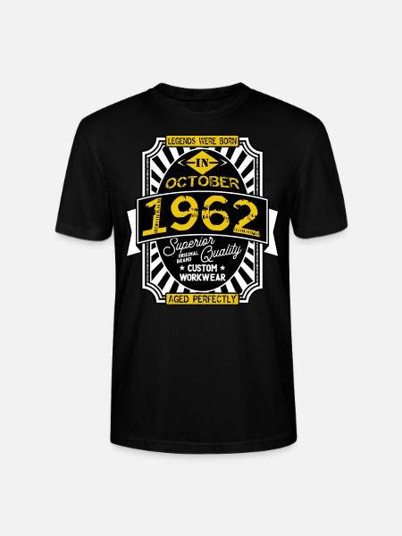 1962 OCTOBER - Stanley/Stella CRAFTER Unisex Organic T-Shirt - black