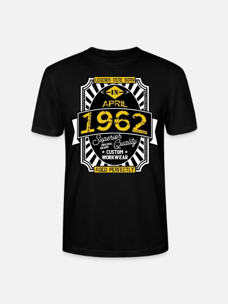 APRIL 1962 - Stanley/Stella Unisex Bio-T-Shirt CRAFTER - Schwarz