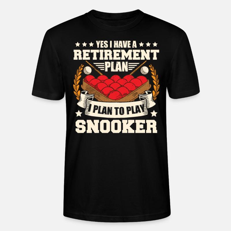 Snooker-Ruhestand - Stanley/Stella Unisex Bio-T-Shirt CRAFTER - Schwarz