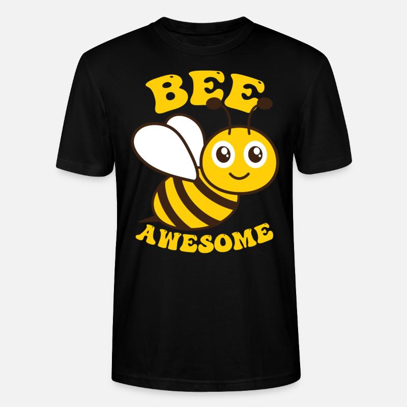 Bee Awesome - Stanley/Stella Unisex Bio-T-Shirt CRAFTER - Schwarz