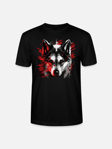 Husky Dog - Stanley/Stella Unisex Bio-T-Shirt CRAFTER - Schwarz