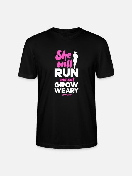Run - Stanley/Stella CRAFTER Unisex Organic T-Shirt - black