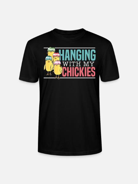 Hühnerzüchter Hühnerflüsterer Nutztier - Stanley/Stella Unisex Bio-T-Shirt CRAFTER - Schwarz