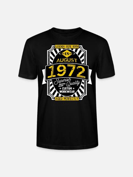 AUGUST 1972 - Stanley/Stella Unisex Bio-T-Shirt CRAFTER - Schwarz