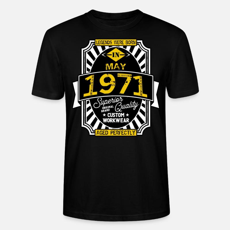 MAI 1971 - Stanley/Stella Unisex Bio-T-Shirt CRAFTER - Schwarz