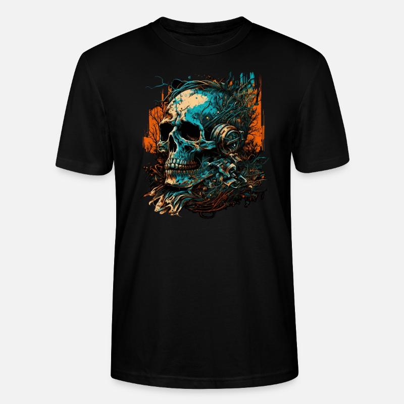 Zombie Disc Jockey - T-shirt bio CRAFTER Stanley Stella Unisexe - noir