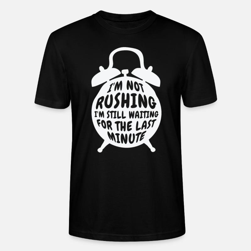 Procrastiner Réveil Procrastinator Travail - T-shirt bio CRAFTER Stanley Stella Unisexe - noir