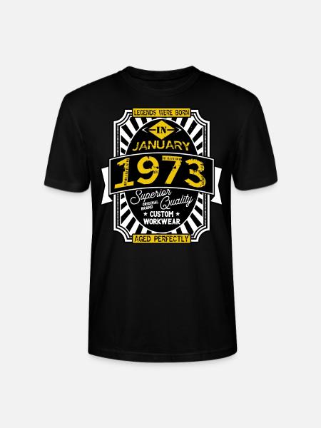 JANUAR 1973 - Stanley/Stella Unisex Bio-T-Shirt CRAFTER - Schwarz