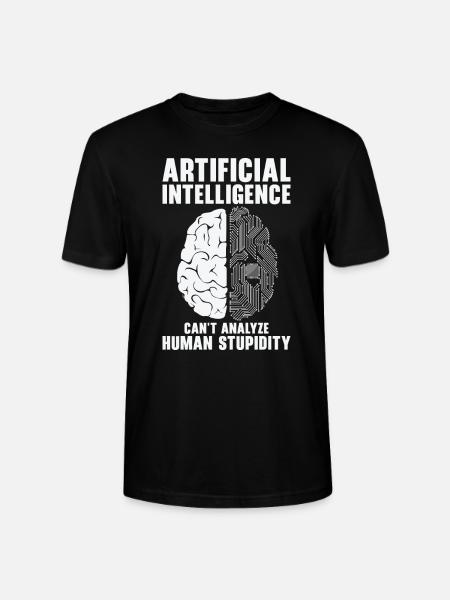 Programmeur d’intelligence artificielle Cerveau - T-shirt bio CRAFTER Stanley Stella Unisexe - noir