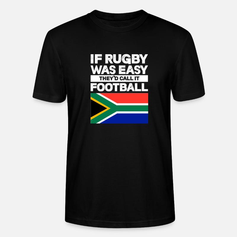 Rugby - T-shirt bio CRAFTER Stanley Stella Unisexe - noir