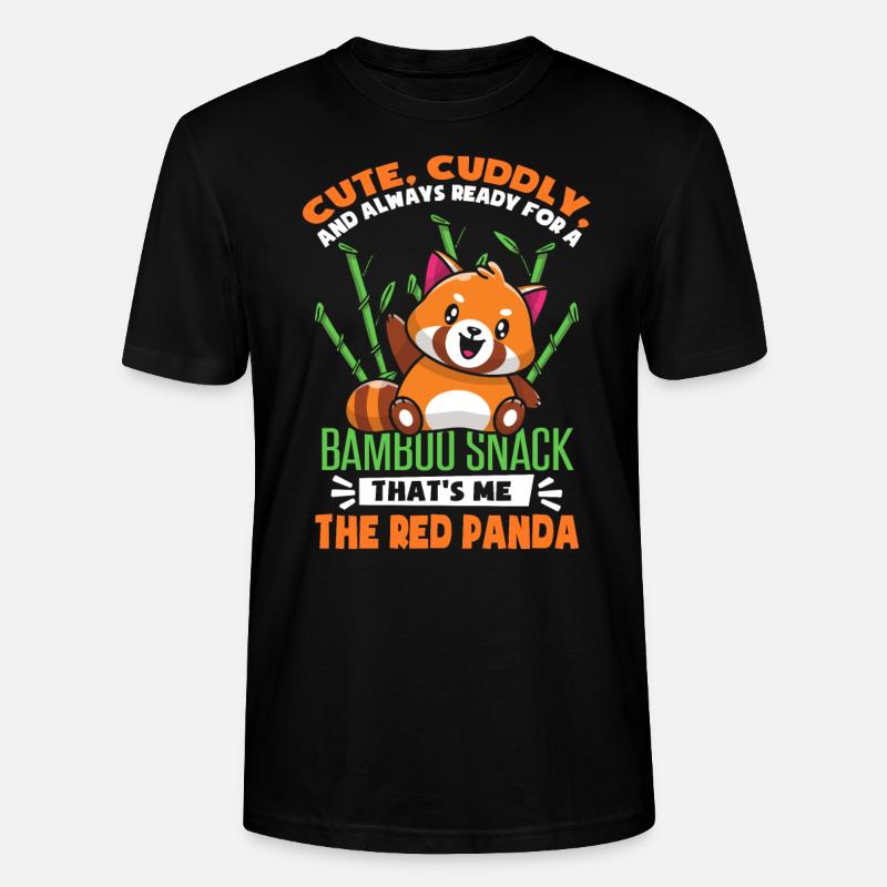 Der Rote Panda - Stanley/Stella Unisex Bio-T-Shirt CRAFTER - Schwarz