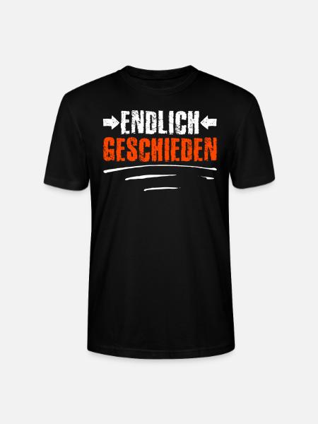 Endlich geschieden Scheidungsparty Scheidung - Stanley/Stella Unisex Bio-T-Shirt CRAFTER - Schwarz