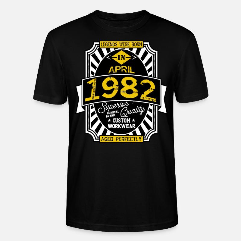 April 1982 - Stanley/Stella Unisex Bio-T-Shirt CRAFTER - Schwarz