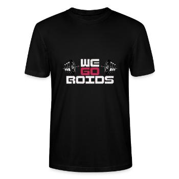 Nous allons gymnastique, stéroïdes anabolisants, musculation - T-shirt bio CRAFTER Stanley Stella Unisexe - noir - Devant - Alina (178cm) & Michal (187cm)