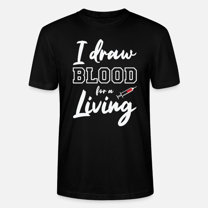 Phlébotomiste Phlébotomie Infirmière Tech - T-shirt bio CRAFTER Stanley Stella Unisexe - noir