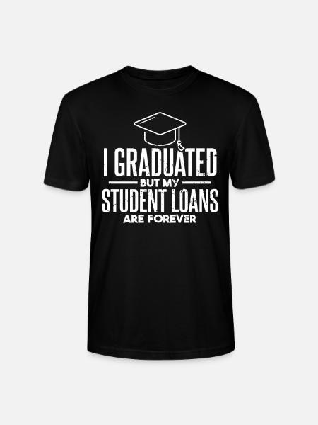Graduated Funny School Graduation Master - Stanley/Stella CRAFTER Unisex Organic T-Shirt - black