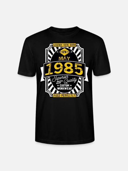 1985 MAY - T-shirt bio CRAFTER Stanley Stella Unisexe - noir