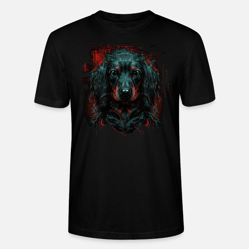 Dackelwelpe - Stanley/Stella Unisex Bio-T-Shirt CRAFTER - Schwarz